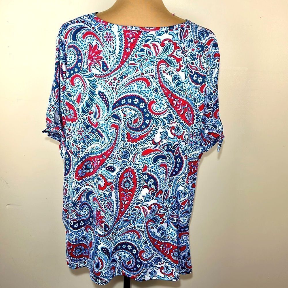 Ruby Rd Paisley Print Top - Picture 2 of 8